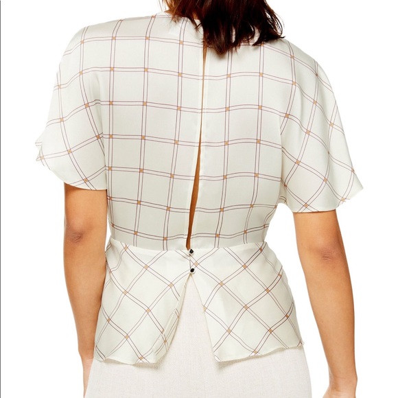 Topshop Check Blouse - Picture 2 of 5